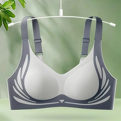 Gather Soft wireless Push up Bra Light Blue